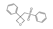 3-phenyl-3-(phenylsulfonylmethyl)oxetane Structure