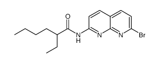 N-(7-bromo-1,8-naphthyridin-2-yl)-2-ethylhexanamide结构式