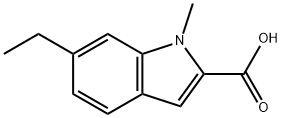 6-ethyl-1-methyl-1H-indole-2-carboxylic acid Structure