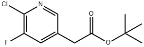 tert-butyl 2-(6-chloro-5-fluoropyridin-3-yl)acetate Structure