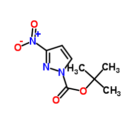 Tert-butyl 3-nitro-1H-pyrazole-1-carboxylate Structure