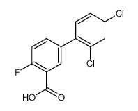 5-(2,4-dichlorophenyl)-2-fluorobenzoic acid结构式