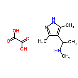 1-(3,5-Dimethyl-1H-pyrazol-4-yl)-N-methylethanamine ethanedioate (1:1) Structure