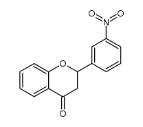 2,3-dihydro-2-(3-nitrophenyl)-4H-1-benzopyran-4-one结构式