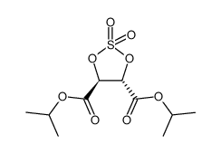 DIISOPROPYL(4S,5S)1,3,2-DIOXATHIOLANE4,5-DICA.LA.2,2-DIOXIDE Structure