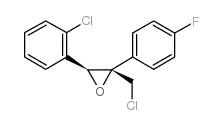 Z-3-Chloro-1-(2-chlorophenyl)-2-(4-fluorophenyl)-oxirane Structure