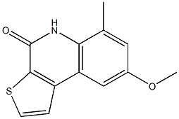 8-methoxy-6-methylthieno[2,3-c]quinolin-4(5H)-one Structure