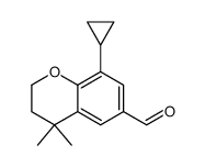 8-cyclopropyl-4,4-dimethyl-3,4-dihydro-2H-chromene-6-carbaldehyde Structure