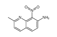 2-methyl-8-nitroquinolin-7-amine Structure