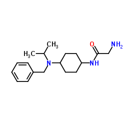 N-{4-[Benzyl(isopropyl)amino]cyclohexyl}glycinamide Structure