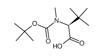 (S)-2-((tert-butoxycarbonyl)(methyl)amino)-3,3-dimethylbutanoic acid结构式