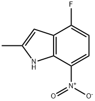 4-Fluoro-2-methyl-7-nitro-1H-indole结构式