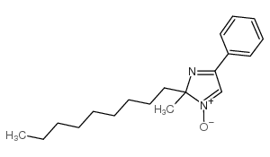 2-甲基-2-壬基-4-苯-2H-咪唑-1-氧化物结构式