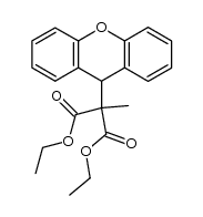 diethyl 2-methyl-2-(9H-xanthen-9-yl)malonate结构式