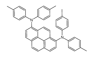 1-N,1-N,8-N,8-N-tetrakis(4-methylphenyl)pyrene-1,8-diamine结构式