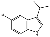 5-氯-3-异丙基-1H-吲哚结构式