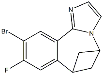 10-bromo-9-fluoro-6,7-dihydro-5H-5,7-methanobenzo[c]imidazo[1,2-a]azepine结构式