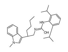 (+)-N(sup 1)-(2,6-Diisopropylphenyl)-N(sup 2)-(2-(1-methyl-3-indolyl)h exyl)urea picture