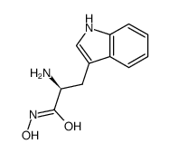 (S,Z)-2-amino-N-hydroxy-3-(1H-indol-3-yl)propanimidic acid结构式