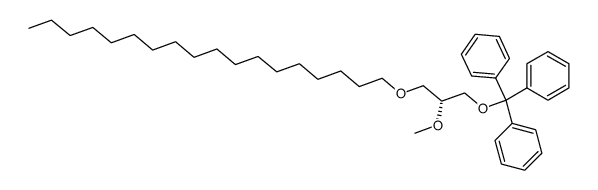 1-O-octadecyl-2-O-methyl-3-O-trityl-sn-glycerol Structure