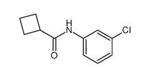 cyclobutanecarboxylic acid (3-chloro-phenyl)-amide structure