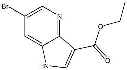 Ethyl 6-bromo-1H-pyrrolo[3, 2-b]pyridine-3-carboxylate structure