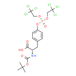 BOC-TYR(PO3(CL3ET)2)-OH Structure