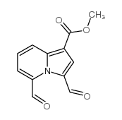 3,5-二甲酰基-1-吲嗪羧酸甲酯结构式