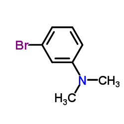 3-溴-N,N-二甲基苯胺结构式