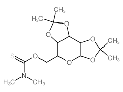 a-D-Galactopyranose,1,2:3,4-bis-O-(1-methylethylidene)-, dimethylcarbamothioate (9CI)结构式