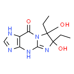 9H-Imidazo[1,2-a]purin-9-one,6,7-diethyl-1,4,6,7-tetrahydro-6,7-dihydroxy- (9CI) picture