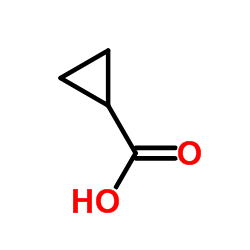 Cyclopropanecarboxylic acid Structure