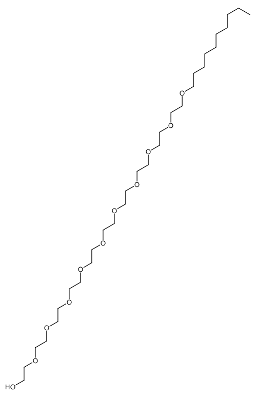 2-[2-[2-[2-[2-[2-[2-[2-[2-(2-decoxyethoxy)ethoxy]ethoxy]ethoxy]ethoxy]ethoxy]ethoxy]ethoxy]ethoxy]ethanol Structure