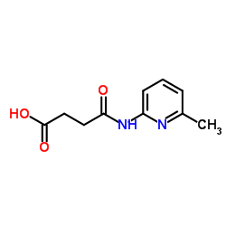 4-[(6-Methyl-2-pyridinyl)amino]-4-oxobutanoic acid structure