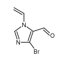 4-bromo-1-vinylimidazole-5-carbaldehyde Structure