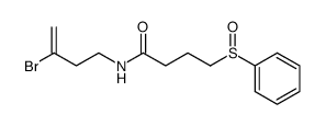 4-benzenesulfinyl-N-(3-bromobut-3-enyl)butyramide Structure