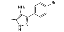 3-(4-bromophenyl)-5-methyl-1H-pyrazol-4-amine Structure