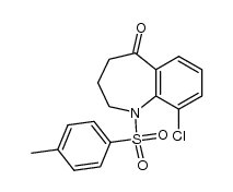 9-chloro-5-oxo-2,3,4,5-tetrahydro-1-p-toluenesulfonyl-1H-1-benzazepine Structure