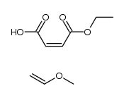 Poly(methyl vinyl ether-alt-maleic acid monoethyl ester) structure