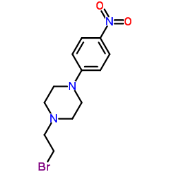 1-(2-Bromoethyl)-4-(4-nitrophenyl)piperazine Structure