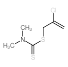 Carbamodithioicacid, dimethyl-, 2-chloro-2-propenyl ester (9CI) structure