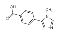 4-(1-METHYL-5-IMIDAZOLYL)BENZOIC ACID structure