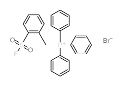 Phosphonium,[[2-(fluorosulfonyl)phenyl]methyl]triphenyl-, bromide (1:1) structure