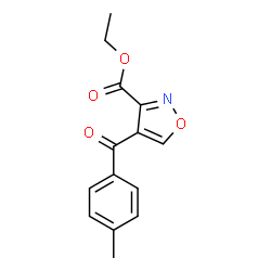 ethyl 4-(4-methylbenzoyl)-3-isoxazolecarboxylate结构式