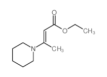 ethyl 3-(1-piperidyl)but-2-enoate结构式