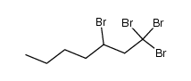 1,1,1,3-tetrabromoheptane Structure