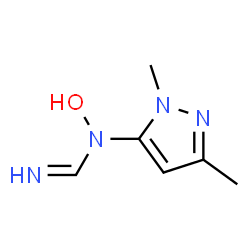 Methanimidamide,N-(1,3-dimethyl-1H-pyrazol-5-yl)-N-hydroxy- (9CI)结构式