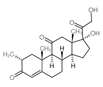 Pregn-4-ene-3,11,20-trione,17,21-dihydroxy-2-methyl-, (2a)- (9CI) picture