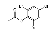 (2,6-dibromo-4-chlorophenyl) acetate Structure