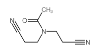 N,N-bis(2-cyanoethyl)acetamide Structure